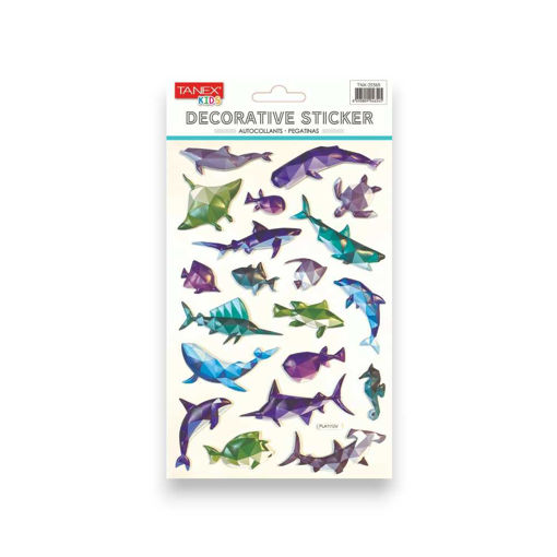 Picture of TANEX KIDS DECORATIVE GEOMETRIC SEA CREATURES STICKERS